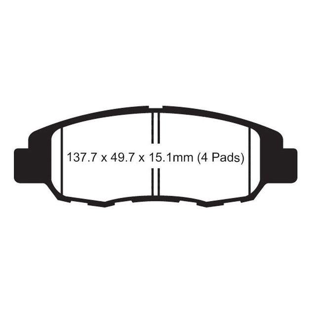 EBC STANDARD BRAKE PADS (FA669/4) - DRIVEN Canada's Powersports 889668097917FA669/4