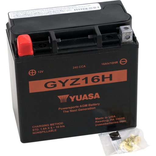 YUASA GYZ16H FACTORY ACTIVATED 3/4 Right - Driven Powersports