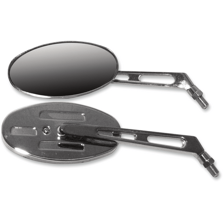 EMGO OVAL BILLET MIRRORS SHORT (20 - 26305) - DRIVEN Canada's Powersports 20 - 2630520 - 26305