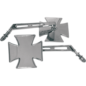EMGO SPLIT STEM MALTESE CROSS MIRROR - DRIVEN Canada's Powersports 20 - 34861A20 - 34861A