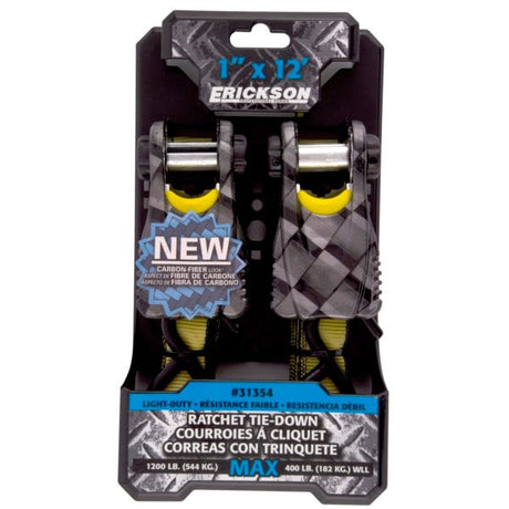 ERICKSON 1" X 12' RATCHER TIE - DOWN (31354) - DRIVEN Canada's Powersports 06438331354631354