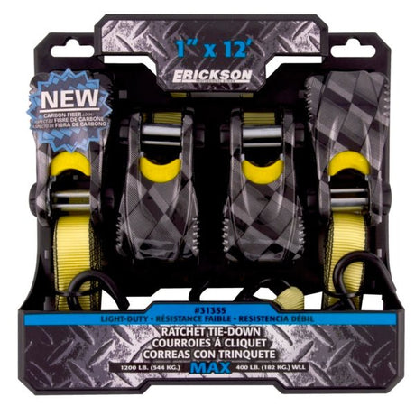 ERICKSON 1" X 12' RATCHER TIE - DOWN (31355) - DRIVEN Canada's Powersports 06438331355331355