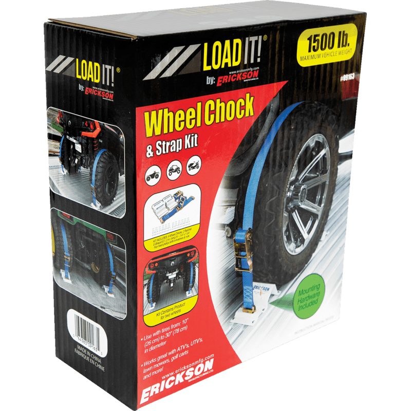 ERICKSON 2'X6.5' 1500LB RATCHET POWDER COAT CHOCK 24PC BOLT SET - DRIVEN Canada's Powersports 09163