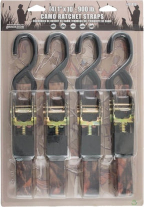ERICKSON "(4)1""X10' 900 LB RATCHET TIE DOWN STRAP CAMOUFLAGE" - DRIVEN Canada's Powersports 01419
