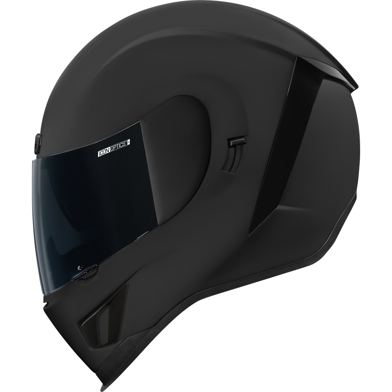 ICON HLMT AFRM DARK RUB Black Left Side - Driven Powersports