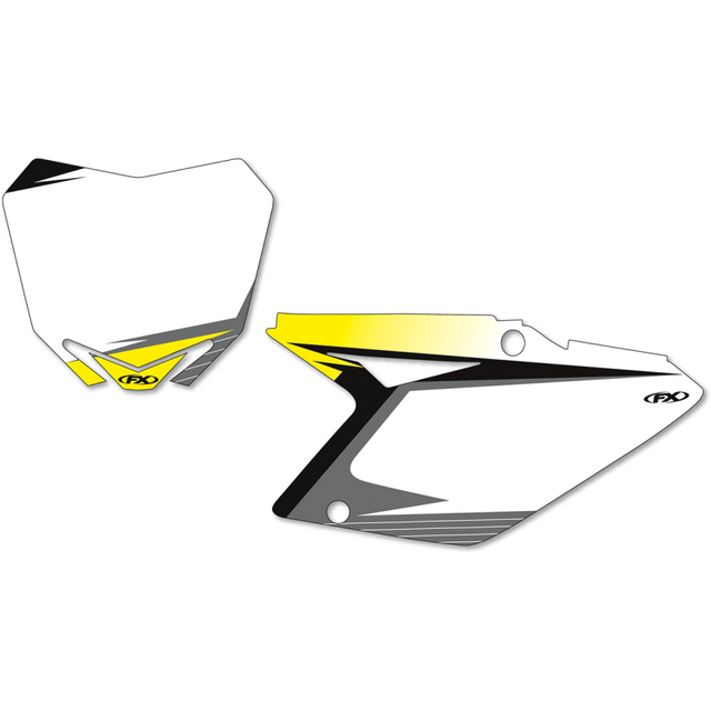 FACTORY EFFEX 10 - 17 RMZ250 PRE - CUT NUMBER PLATE - DRIVEN Canada's Powersports 13 - 64426