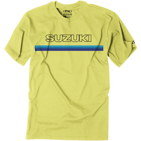 FACTORY EFFEX TEE SUZ THROWBACK Yellow Front - Driven Powersports