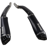 AKRAPOVIC 17-20 K1600B/GA SO TI/CF Black Front - Driven Powersports