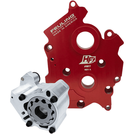 FEULING OIL PUMP CORP. 17 - 19 MIL8 OILPUMP/CAM PLATE ONLY F/OIL COOLED (7196) - DRIVEN Canada's Powersports 7196