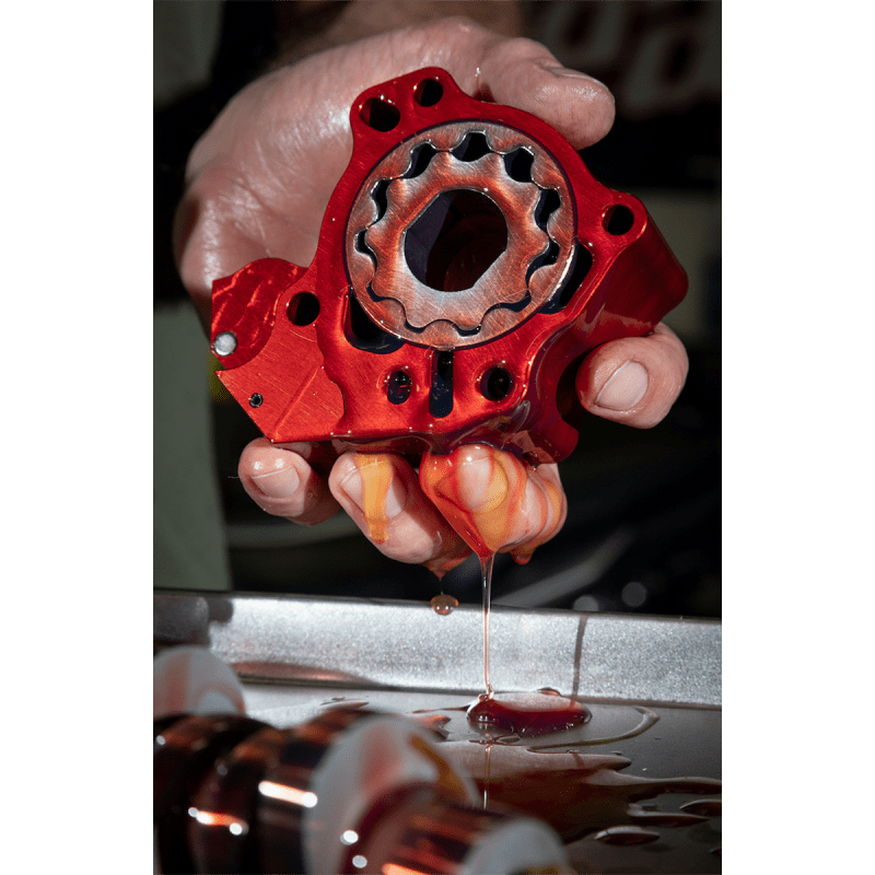 FEULING OIL PUMP CORP. 17 - 19 MIL8 OILPUMP/CAM PLATE ONLY RACE F/OIL COOLED (7197) - DRIVEN Canada's Powersports 7197