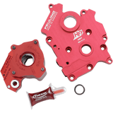 FEULING OIL PUMP CORP. 17 - 19 MIL8 OILPUMP/CAM PLATE ONLY RACE F/OIL COOLED (7197) - DRIVEN Canada's Powersports 7197