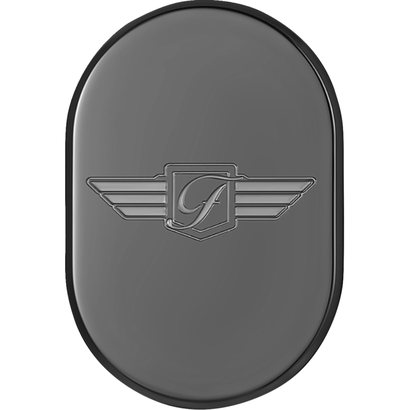FIGURATI DESIGNS BACK FENDER COVER WITH LOGO - LEFT - DRIVEN Canada's Powersports FD - 01 - AC - BLK - LT
