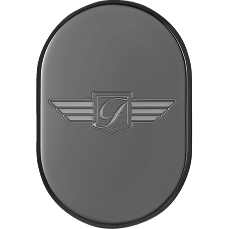 FIGURATI DESIGNS BACK FENDER COVER WITH LOGO - LEFT - DRIVEN Canada's Powersports FD - 01 - AC - BLK - LT
