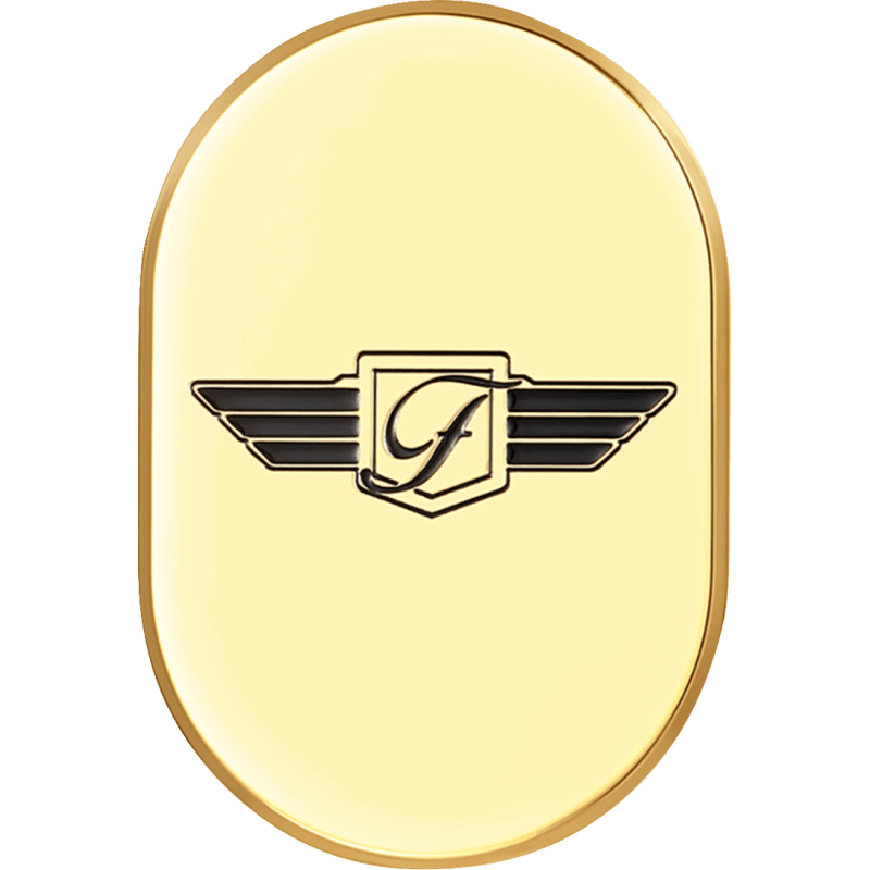 FIGURATI DESIGNS BACK FENDER COVER WITH LOGO - LEFT - DRIVEN Canada's Powersports FD01 - AC - GLD - LT