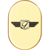 FIGURATI DESIGNS BACK FENDER COVER WITH LOGO - LEFT - DRIVEN Canada's Powersports FD01 - AC - GLD - LT