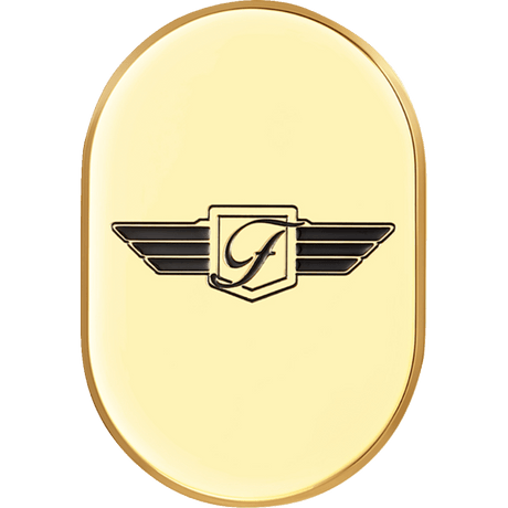 FIGURATI DESIGNS BACK FENDER COVER WITH LOGO - LEFT - DRIVEN Canada's Powersports FD01 - AC - GLD - LT
