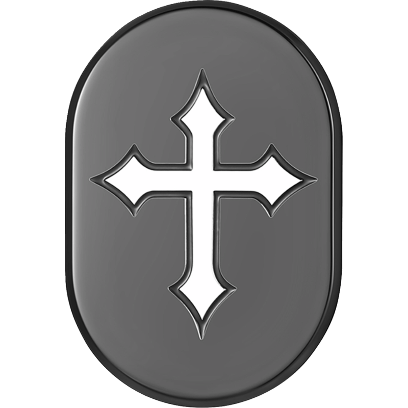 FIGURATI DESIGNS BACK FENDER COVER WITH MALTESE CROSS - LEFT - DRIVEN Canada's Powersports FD41 - AC - BLK - LT
