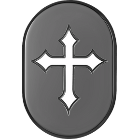 FIGURATI DESIGNS BACK FENDER COVER WITH MALTESE CROSS - LEFT - DRIVEN Canada's Powersports FD41 - AC - BLK - LT