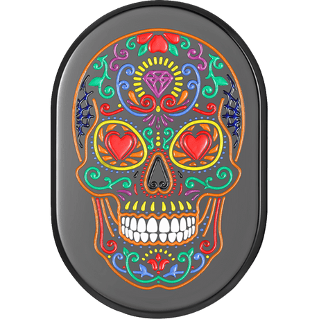 FIGURATI DESIGNS BACK FENDER COVER WITH SUGAR SKULL - LEFT - DRIVEN Canada's Powersports FD30 - AC - BLK - LT