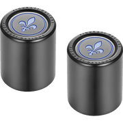 FIGURATI DESIGNS BLUE FLEUR - DE - LIS DOCKING COVERS 25X32MM - DRIVEN Canada's Powersports FD05 - 25.2/32 - BK