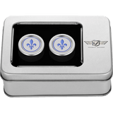 FIGURATI DESIGNS BLUE FLEUR - DE - LIS DOCKING COVERS 25X32MM - DRIVEN Canada's Powersports FD05 - 25.2/32 - SS