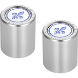 FIGURATI DESIGNS BLUE FLEUR - DE - LIS DOCKING COVERS 25X32MM - DRIVEN Canada's Powersports FD05 - 25.2/32 - SS