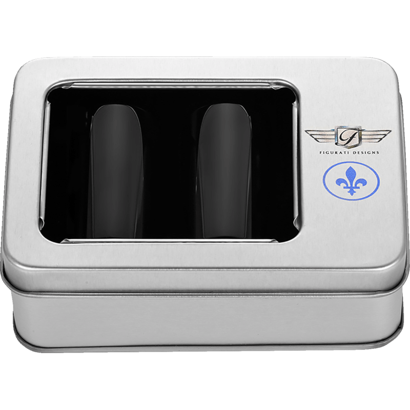 FIGURATI DESIGNS BLUE FLEUR - DE - LIS DOCKING COVERS 25X46MM - DRIVEN Canada's Powersports FD05 - 25.2/46.5 - BK