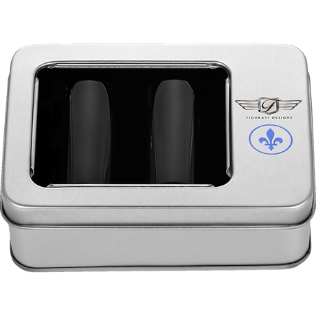FIGURATI DESIGNS BLUE FLEUR - DE - LIS DOCKING COVERS 25X46MM - DRIVEN Canada's Powersports FD05 - 25.2/46.5 - BK