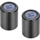FIGURATI DESIGNS BLUE FLEUR - DE - LIS DOCKING COVERS 27X32MM - DRIVEN Canada's Powersports FD05 - 27.2/32 - BK