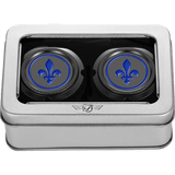 FIGURATI DESIGNS BLUE FLEUR - DE - LIS FRONT AXLE NUT COVER - DRIVEN Canada's Powersports FD05 - FAC - BK