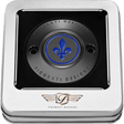 FIGURATI DESIGNS BLUE FLEUR - DE - LIS M8 TIMING COVER - DRIVEN Canada's Powersports FD05 - TC - 2H - BK