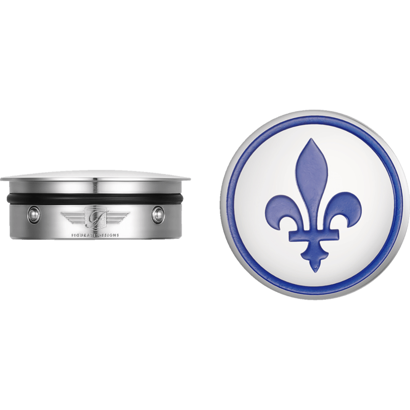 FIGURATI DESIGNS BLUE FLEUR - DE - LIS SWING ARM COVER - DRIVEN Canada's Powersports FD05 - SS