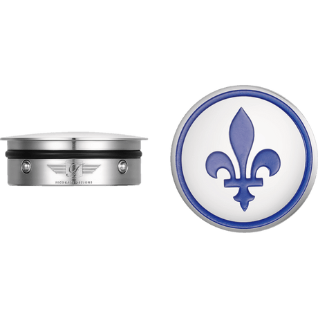 FIGURATI DESIGNS BLUE FLEUR - DE - LIS SWING ARM COVER - DRIVEN Canada's Powersports FD05 - SS