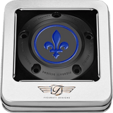 FIGURATI DESIGNS BLUE FLEUR - DE - LIS TWIN CAM TIMING COVER - DRIVEN Canada's Powersports FD05 - TC - 5H - BK