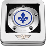 FIGURATI DESIGNS BLUE FLEUR - DE - LIS TWIN CAM TIMING COVER - DRIVEN Canada's Powersports FD05 - TC - 5H - SS
