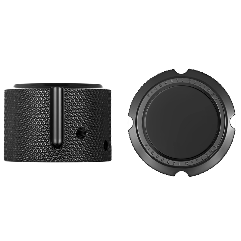 FIGURATI DESIGNS FRONT AXLE NUT COVERS PLAIN IN - DRIVEN Canada's Powersports FD65 - FAC - BLK