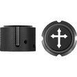 FIGURATI DESIGNS FRONT AXLE NUT COVERS WITH CROSS - DRIVEN Canada's Powersports FD41 - FAC - BLK