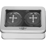 FIGURATI DESIGNS FRONT AXLE NUT COVERS WITH CROSS - DRIVEN Canada's Powersports FD41 - FAC - BLK
