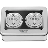 FIGURATI DESIGNS FRONT AXLE NUT COVERS WITH CROSS - DRIVEN Canada's Powersports FD41 - FAC - SS