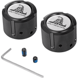 FIGURATI DESIGNS FRONT AXLE NUT COVERS WITH DON'T TREAD ON ME - DRIVEN Canada's Powersports FD40 - FAC - BLK