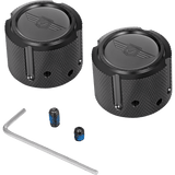 FIGURATI DESIGNS FRONT AXLE NUT COVERS WITH LOGO - DRIVEN Canada's Powersports FD01 - FAC - BLK