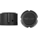 FIGURATI DESIGNS FRONT AXLE NUT COVERS WITH LOGO - DRIVEN Canada's Powersports FD01 - FAC - BLK