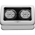 FIGURATI DESIGNS FRONT AXLE NUT COVERS WITH MALTESE CROSS - FIRE - DRIVEN Canada's Powersports FD74 - FAC - BLK
