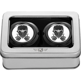 FIGURATI DESIGNS FRONT AXLE NUT COVERS WITH MASKED SKULL - DRIVEN Canada's Powersports FD29 - FAC - BLK