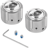 FIGURATI DESIGNS FRONT AXLE NUT COVERS WITH MASKED SKULL - DRIVEN Canada's Powersports FD29 - FAC - SS