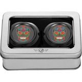 FIGURATI DESIGNS FRONT AXLE NUT COVERS WITH SUGAR SKULLS - DRIVEN Canada's Powersports FD30 - FAC - BLK