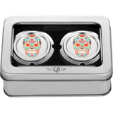 FIGURATI DESIGNS FRONT AXLE NUT COVERS WITH SUGAR SKULLS - DRIVEN Canada's Powersports FD30 - FAC - SS