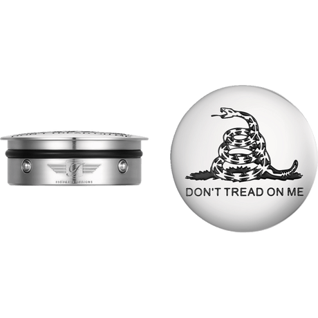 FIGURATI DESIGNS HARLEY - DAVIDSON DON’T TREAD ON ME CUSTOM SWING ARM COVERS (FD40 - DTOM - SS) - DRIVEN Canada's Powersports FD40 - DTOM - SS