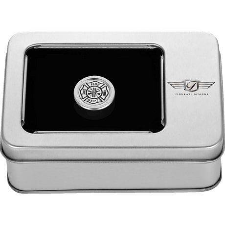 FIGURATI DESIGNS HEEL - TOE SHIFTER COVER WITH MALTESE CROSS - FIRE - DRIVEN Canada's Powersports FD74 - HTSC - SS