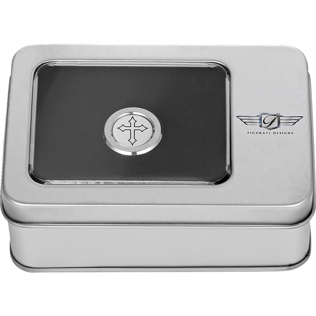 FIGURATI DESIGNS HEEL - TOE SHIFTER COVER WITH MALTESE CROSS - DRIVEN Canada's Powersports FD41 - HTSC - SS
